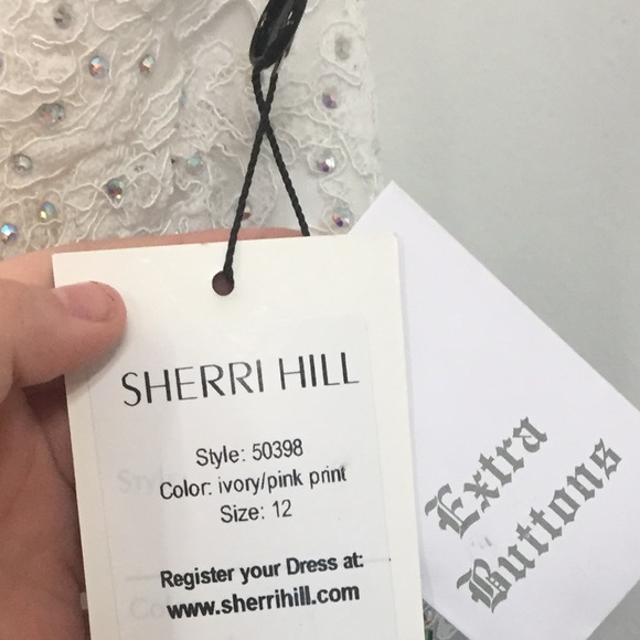 Sherri Hill Floral Prom Dress - Picture 3 of 7